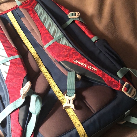 Red Granite Gear BACKPACK, 19” long, 12” wide, and 5” deep (~2” cinched) - Picture 5 of 16